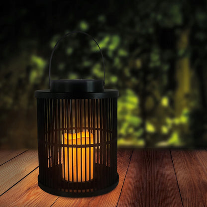 Saulės energija maitinamas sodo LED žibintas, kabinamas dekoratyvinis šviestuvas IP44 1800K šilta šviesa 25cm