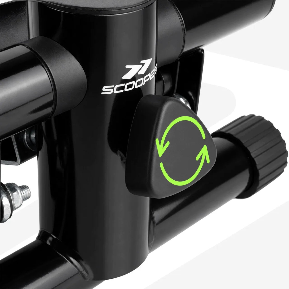 Scoopes BodyStep treniruoklis-steperis su pasipriešinimo virvėmis, LCD skaitikliu ir apsauginiu kilimėliu, 100 kg