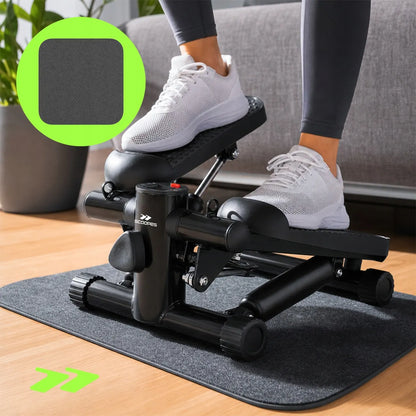Scoopes BodyStep treniruoklis-steperis su pasipriešinimo virvėmis, LCD skaitikliu ir apsauginiu kilimėliu, 100 kg