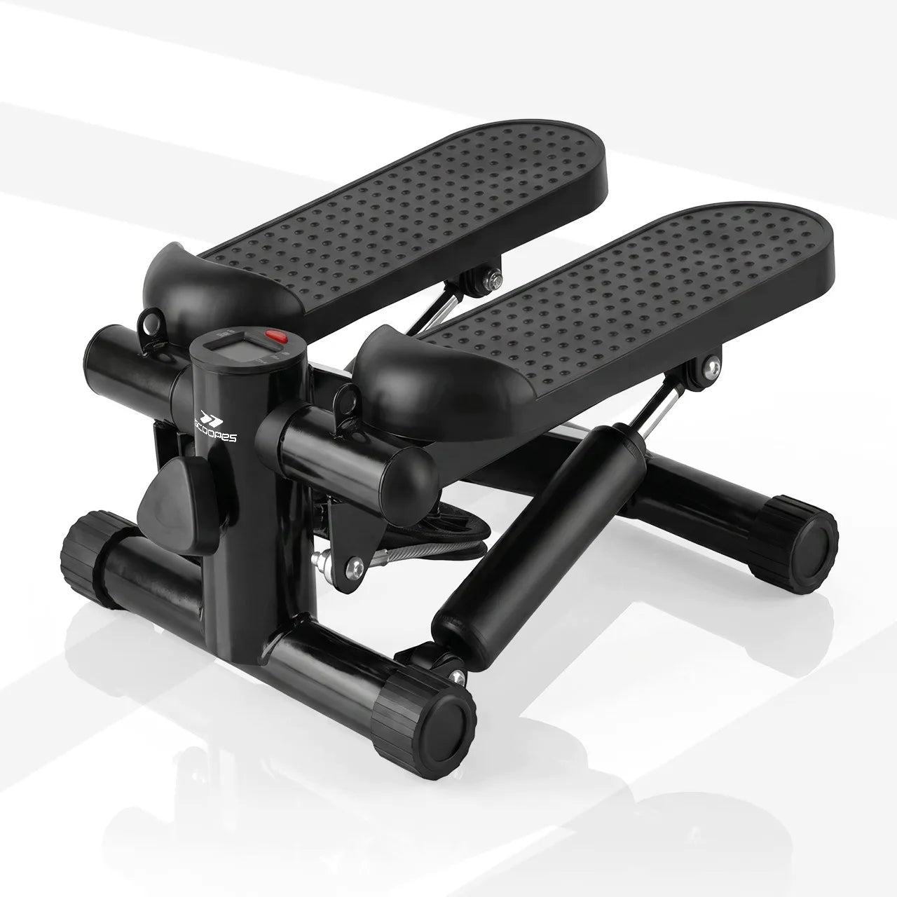 Scoopes BodyStep treniruoklis-steperis su pasipriešinimo virvėmis, LCD skaitikliu ir apsauginiu kilimėliu, 100 kg