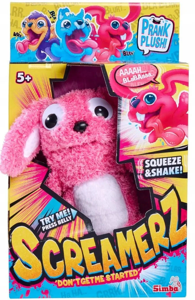 „ScreamerZ“ interaktyvus zuikutis su garsu, 30 cm, „Happy Prank“, Simba