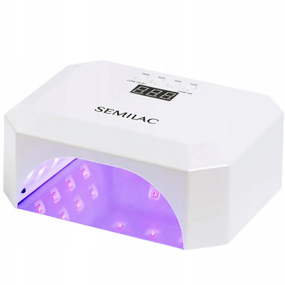 Semilac Diamond Collection UV/LED nagų lempa, 24 W/48 W, 36 diodų, balta