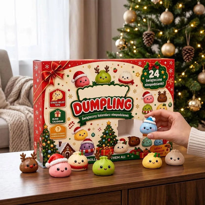„Senti“ advento kalendorius su minkomais „Squishy“ 3D žaisliukais, 24 dienų rinkinys, kalėdinė dovana