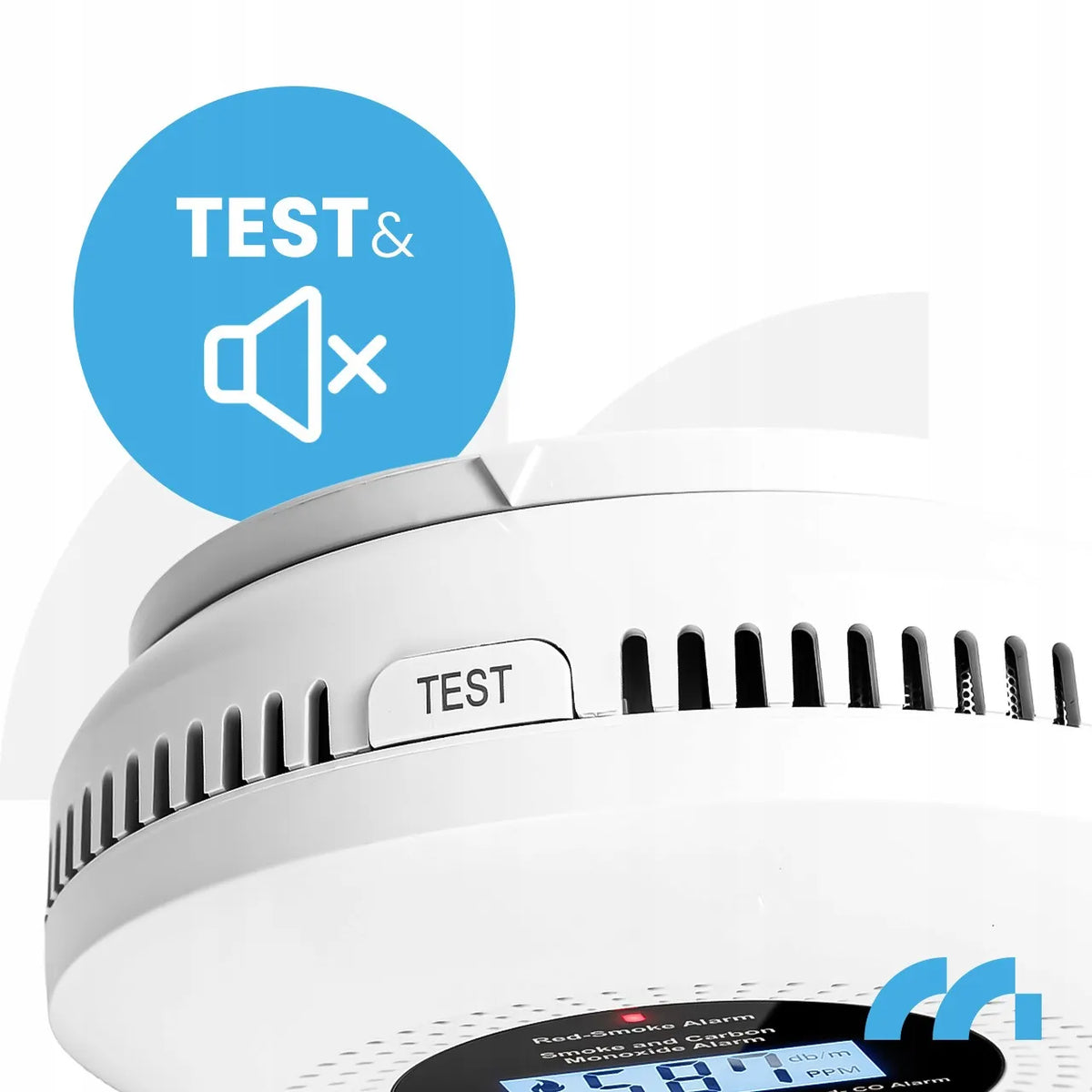SERTIFIKUOTAS 2 viename SMALKIŲ IR DŪMŲ DETEKTORIUS SU LCD EKRANU MalTec