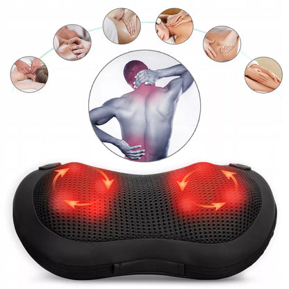 SHIATSU masažinė pagalvė nugarai, kaklui, kojoms ir visam kūnui su šildymo funkcija
