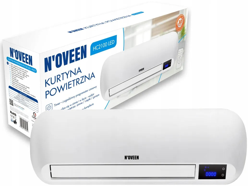 Sieninė oro uždanga N'OVEEN HC2100 LED 2000 W