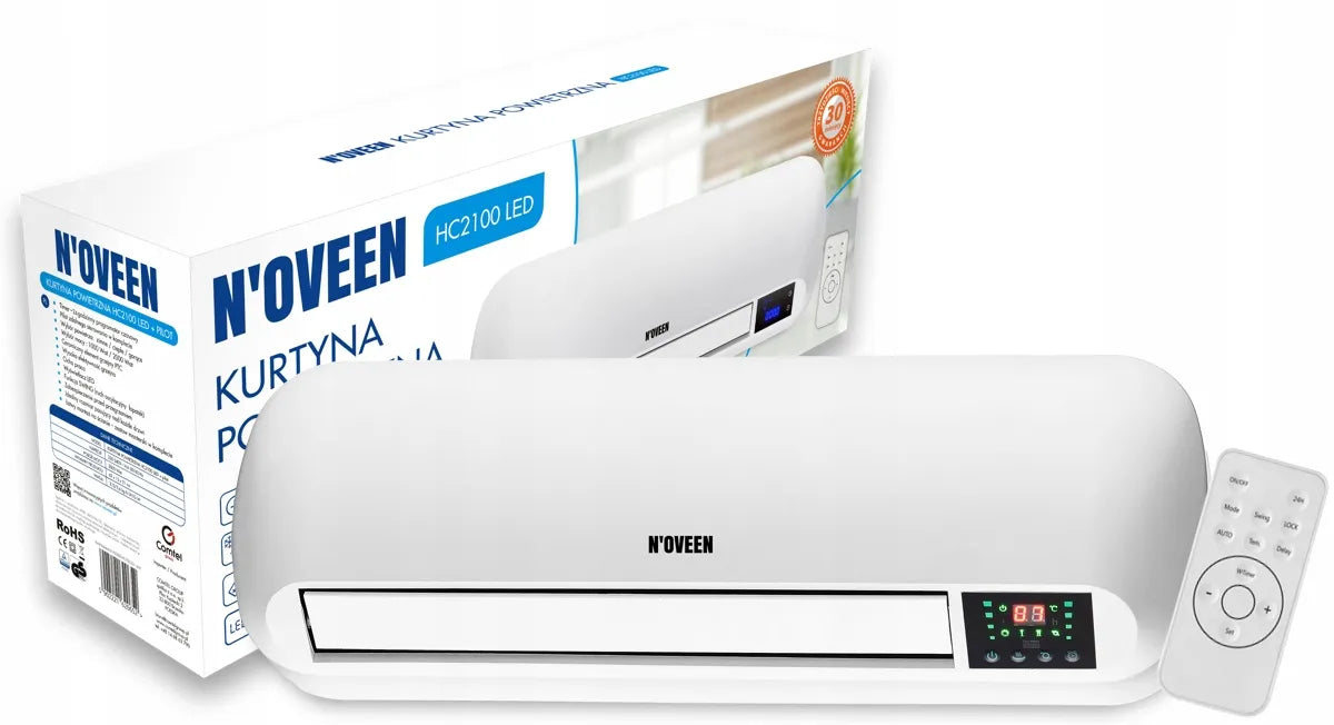 Sieninė oro uždanga N'OVEEN HC2100 LED 2000 W