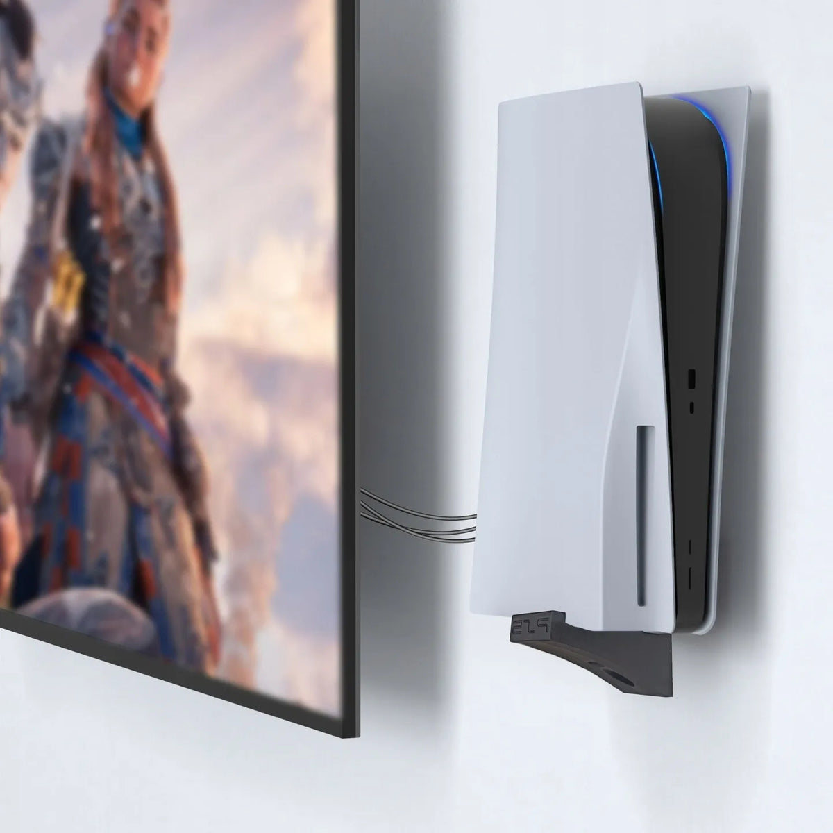 Sieninis laikiklis PlayStation 5 PS5 konsolei – saugus ir tvirtas tvirtinimas