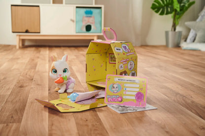 Simba „Pamper Petz“ interaktyvus triušiukas, geria ir šlapinasi, 20 cm, su priedais