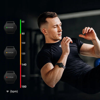 Širdies ritmo jutiklis, pulso matuoklis ant riešo ar rankos + Bluetooth