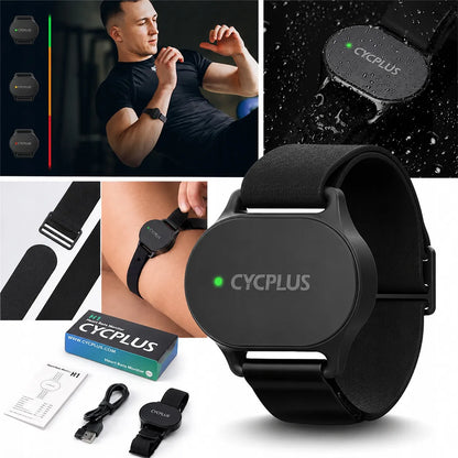 Širdies ritmo jutiklis, pulso matuoklis ant riešo ar rankos + Bluetooth