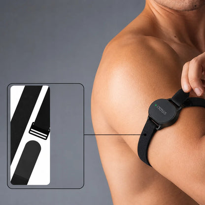 Širdies ritmo jutiklis, pulso matuoklis ant riešo ar rankos + Bluetooth