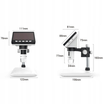 Skaitmeninis Mikroskopas 307 su Ekranu 1000x USB