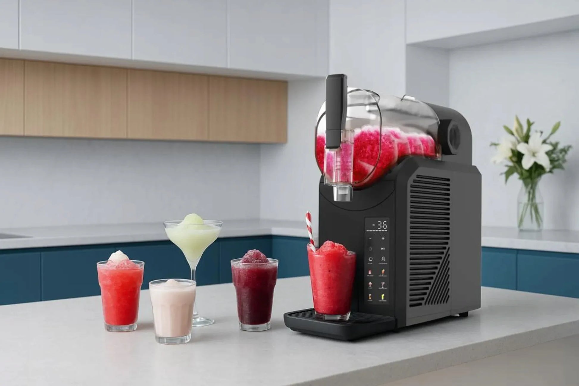 Slush gėrimų aparatas 7-viename Seeger SuperSlush, 2 l, šalta kava
