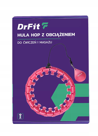 Išmanusis HULA HOP su svoriu ir briaunomis treniruotėms, lieknėjantis, patvarus