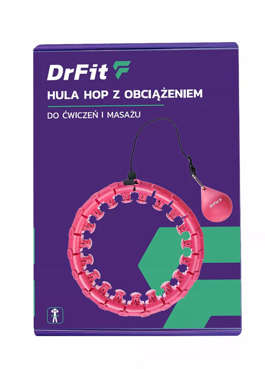 Išmanusis HULA HOP su svoriu ir briaunomis treniruotėms, lieknėjantis, patvarus
