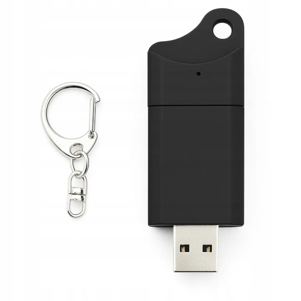 Šnipinėjimo diktofonas mini raktų pakabukas su USB jungtimi