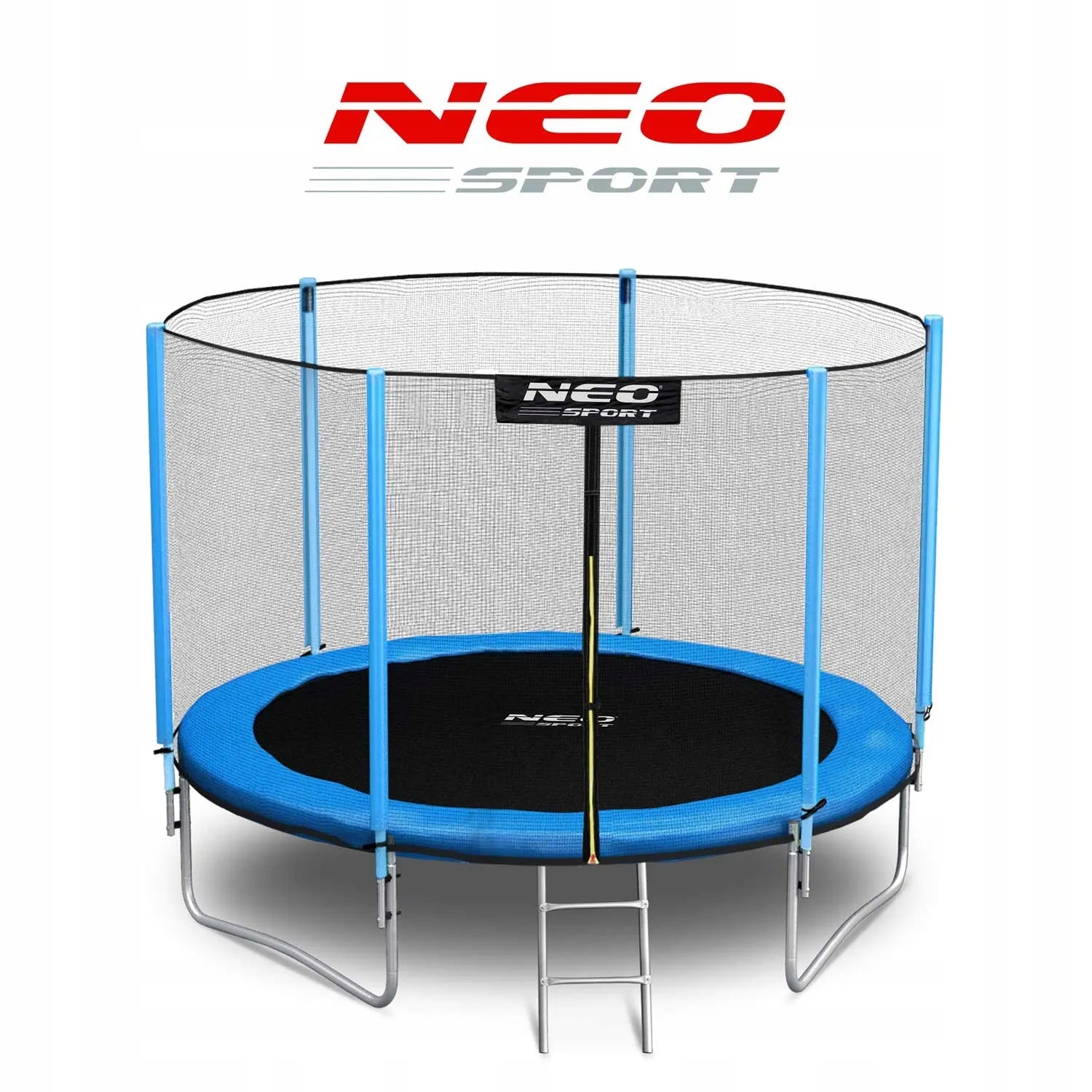 Sodo batutas Neo-sport 6ft/183cm su išoriniu tinklu ir kopėčiomis