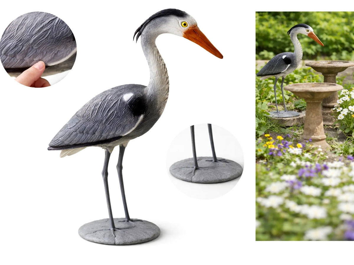 Sodo figūra dekoracija garnys 70 cm XXL