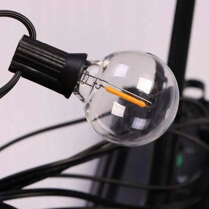 Sodo girlianda 20m, 20x LED lempučių šviesos grandinė, išorinė G40 230V