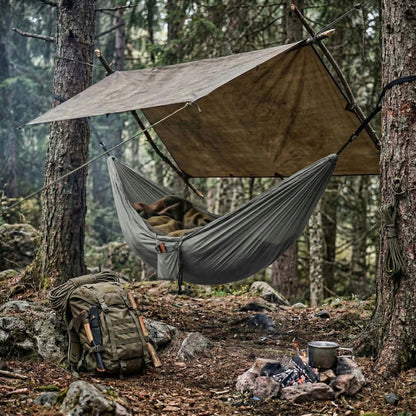 Sodo hamakas turistinis dvivietis sodui ir terasai 260x155 cm didelis