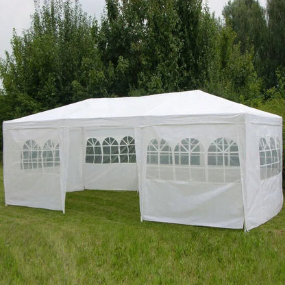 Sodo palapinė cateringui ir vakarėliams 3x6 m, prekybinis paviljonas, 6 sienelės, 18 m²
