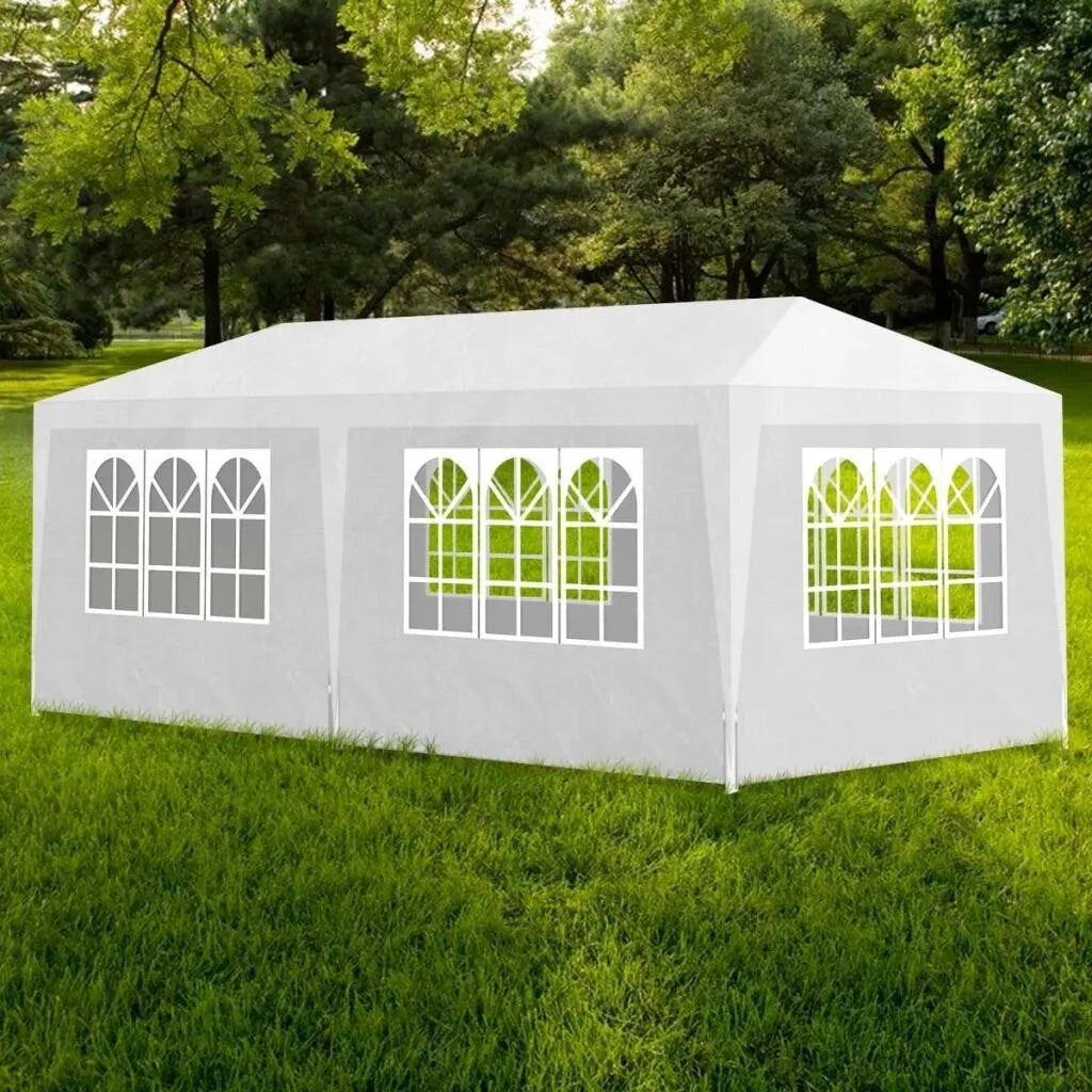 Sodo palapinė cateringui ir vakarėliams 3x6 m, prekybinis paviljonas, 6 sienelės, 18 m²