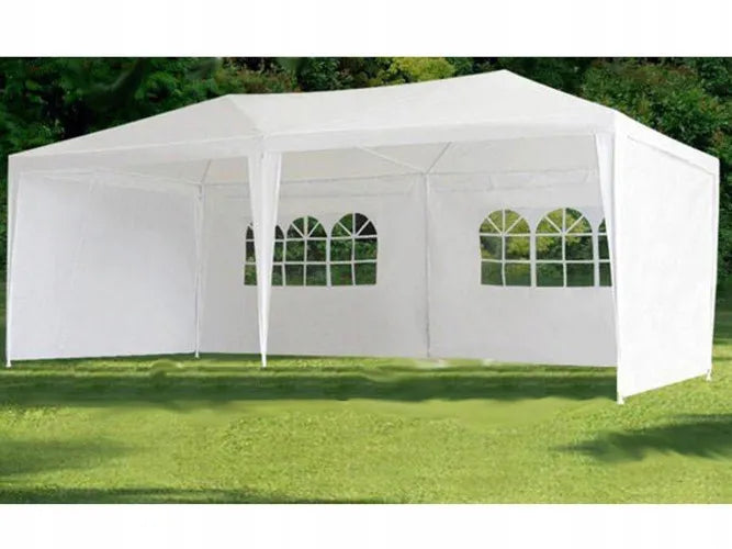Sodo palapinė cateringui ir vakarėliams 3x6 m, prekybinis paviljonas, 6 sienelės, 18 m²