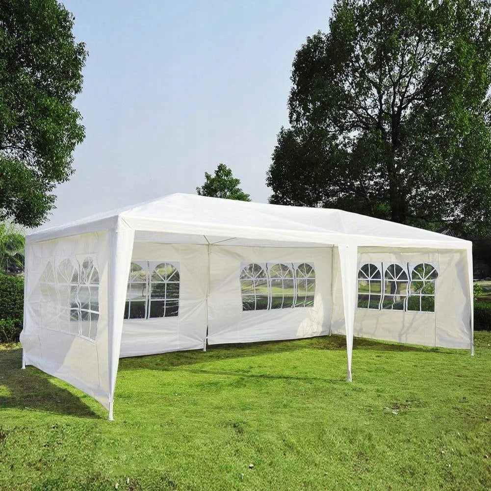 Sodo palapinė cateringui ir vakarėliams 3x6 m, prekybinis paviljonas, 6 sienelės, 18 m²