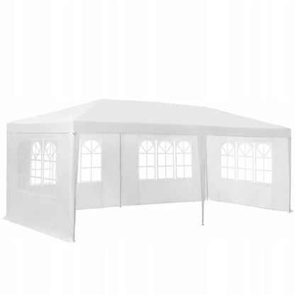 Sodo palapinė cateringui ir vakarėliams 3x6 m, prekybinis paviljonas, 6 sienelės, 18 m²
