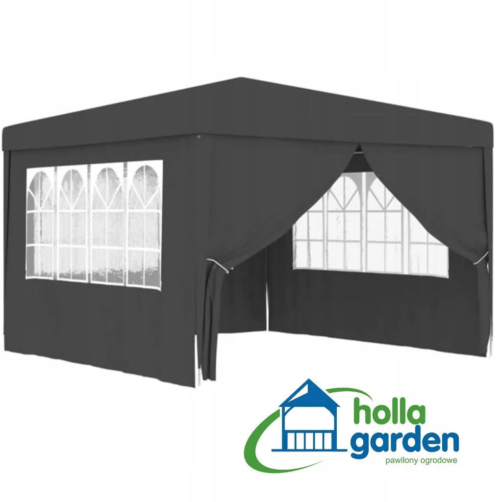 SODO PAVILIONAS PREKYBOS PALAPINĖ PAVĖSINĖ 300 x 300 cm 4 SIENOS LANGAI UŽTRAUKTUKAS