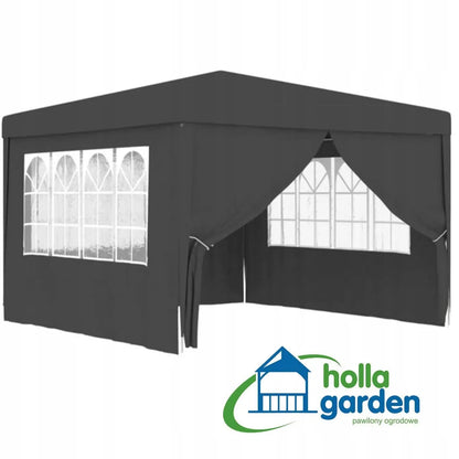 SODO PAVILIONAS PREKYBOS PALAPINĖ PAVĖSINĖ 300 x 300 cm 4 SIENOS LANGAI UŽTRAUKTUKAS