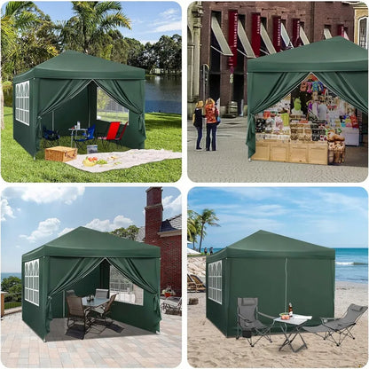 Sodo paviljonas ekspresinis prekybinė palapinė 3x3m automatinis + 4 sienos