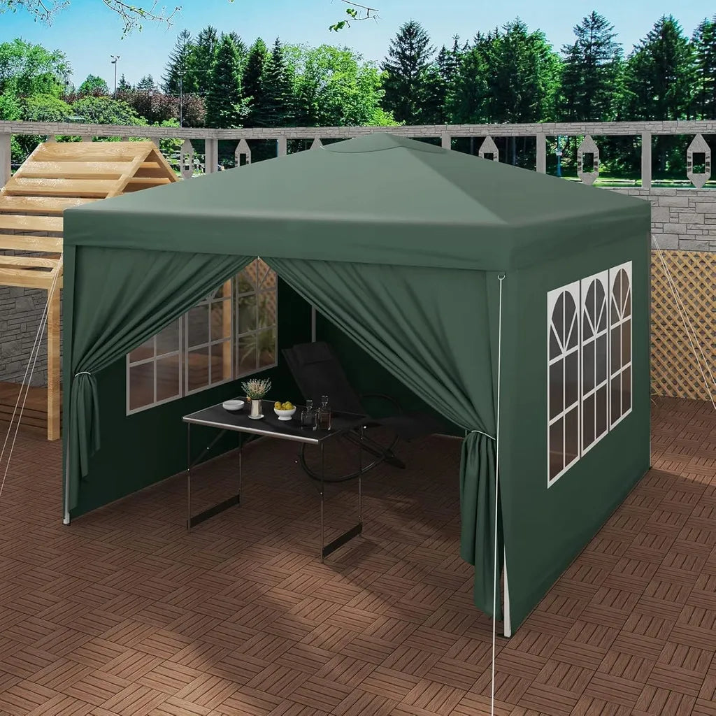 Sodo paviljonas ekspresinis prekybinė palapinė 3x3m automatinis + 4 sienos