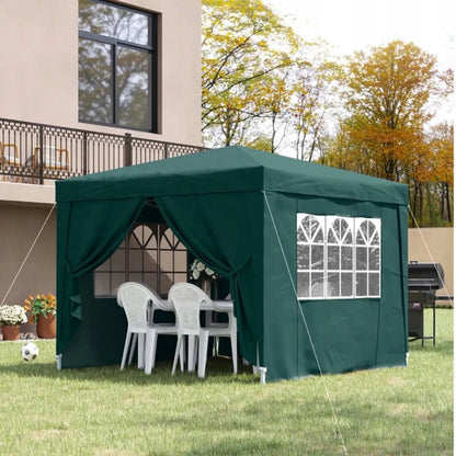 Sodo paviljonas ekspresinis prekybinė palapinė 3x3m automatinis + 4 sienos