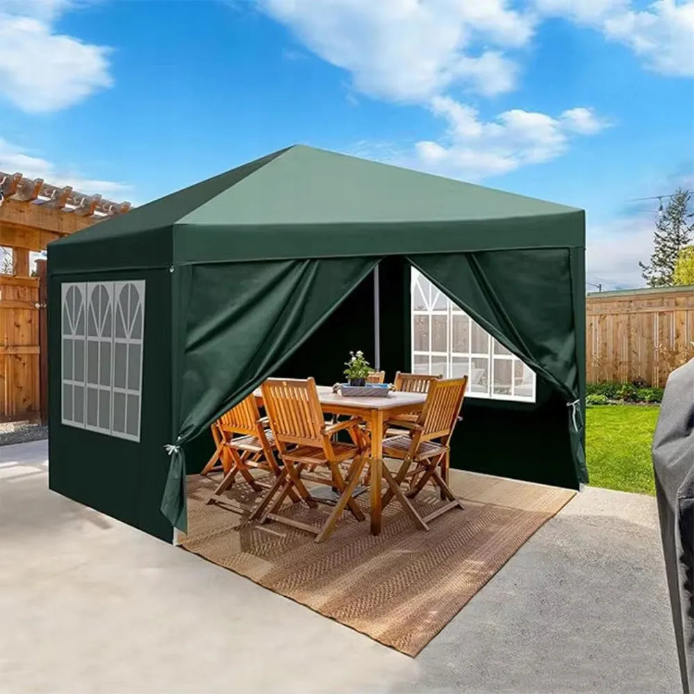 Sodo paviljonas ekspresinis prekybinė palapinė 3x3m automatinis + 4 sienos