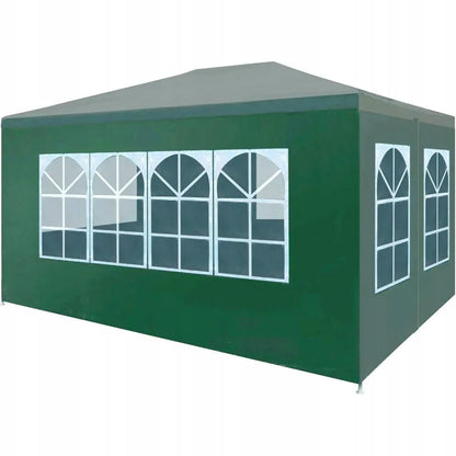 Sodo paviljonas prekybinė palapinė altana 3x4 m + 4 sienelės su langais
