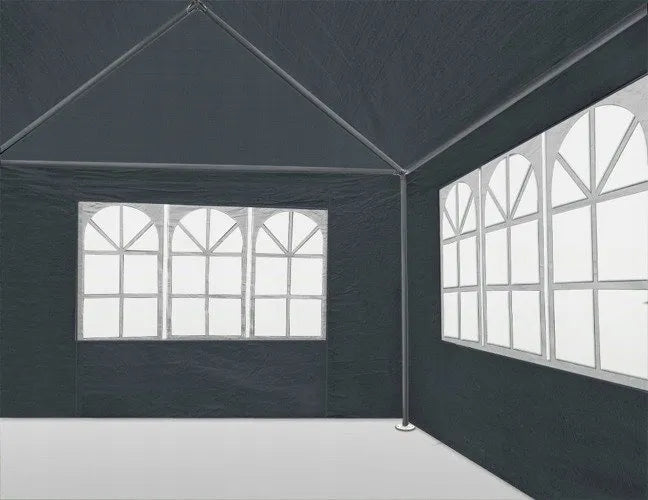Sodo paviljonas prekybinė palapinė altana sodui 3x4 m + 4 sienelės juodas