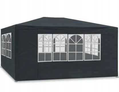 Sodo paviljonas prekybinė palapinė altana sodui 3x4 m + 4 sienelės juodas