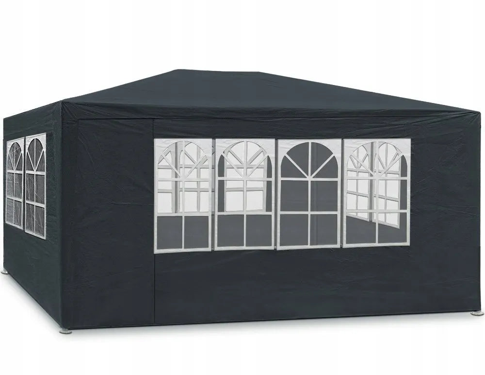 Sodo paviljonas prekybinė palapinė altana sodui 3x4 m + 4 sienelės juodas