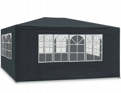 Sodo paviljonas prekybinė palapinė altana sodui 3x4 m + 4 sienelės juodas