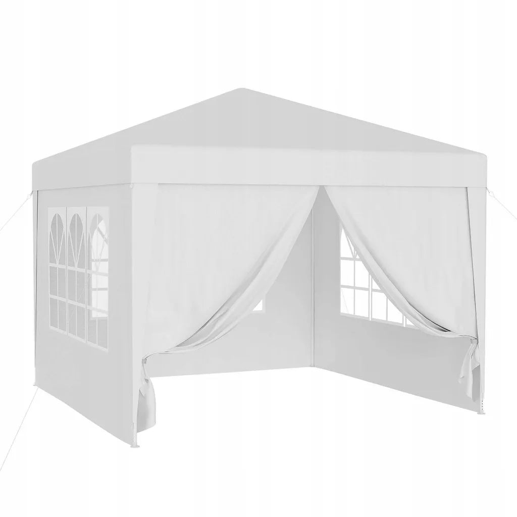 Sodo paviljono palapinė prekybai pavėsinė 300 x 300 cm 4 sienos langai užtrauktukas