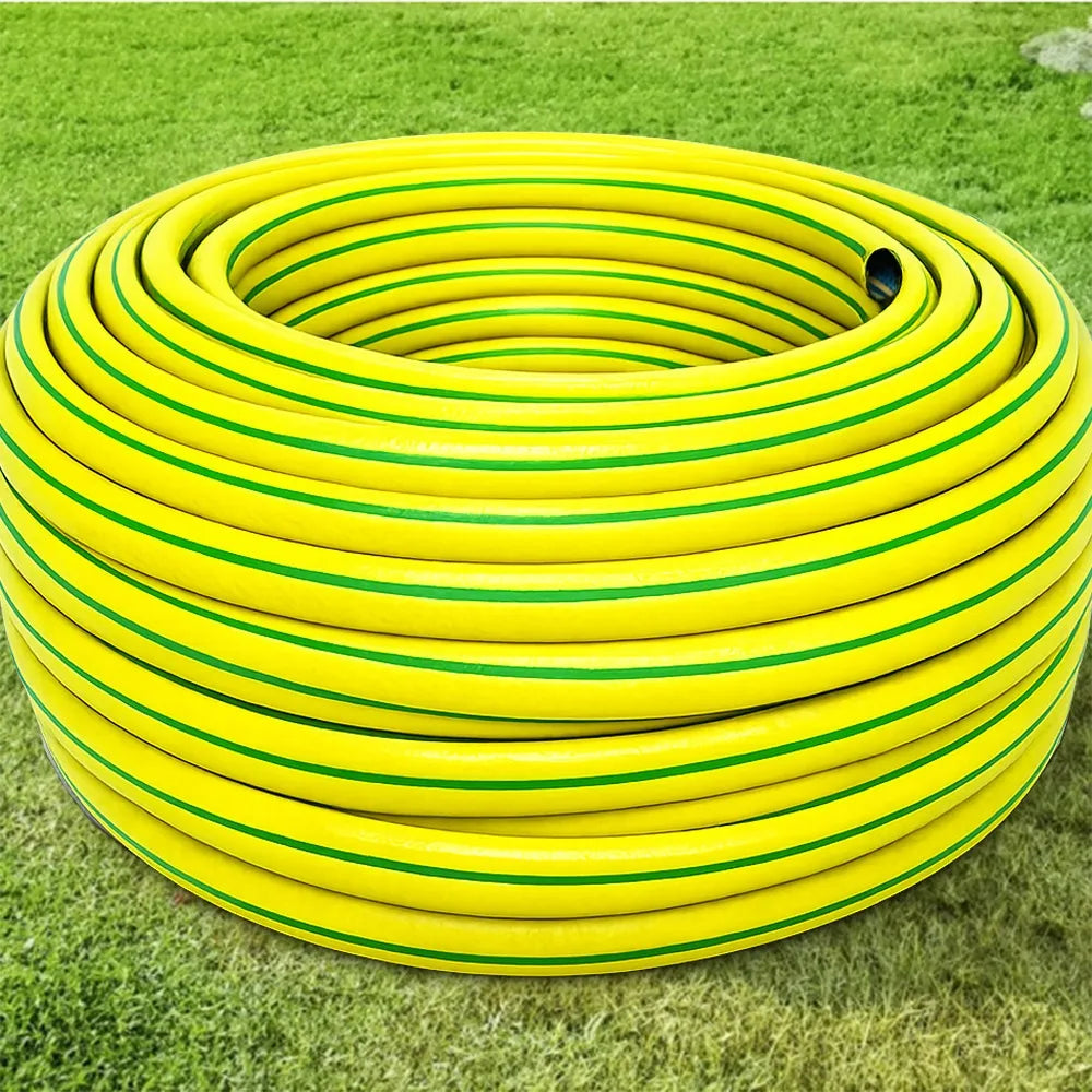 Sodo žarna guminė 3/4" 50m 4 sluoksnių su purkštuvu ir jungtimis, Bradas rinkinys