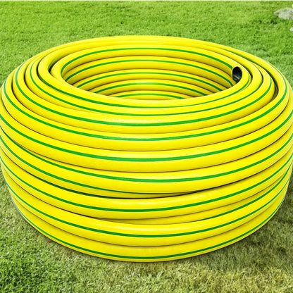 Sodo žarna guminė 3/4" 50m 4 sluoksnių su purkštuvu ir jungtimis, Bradas rinkinys