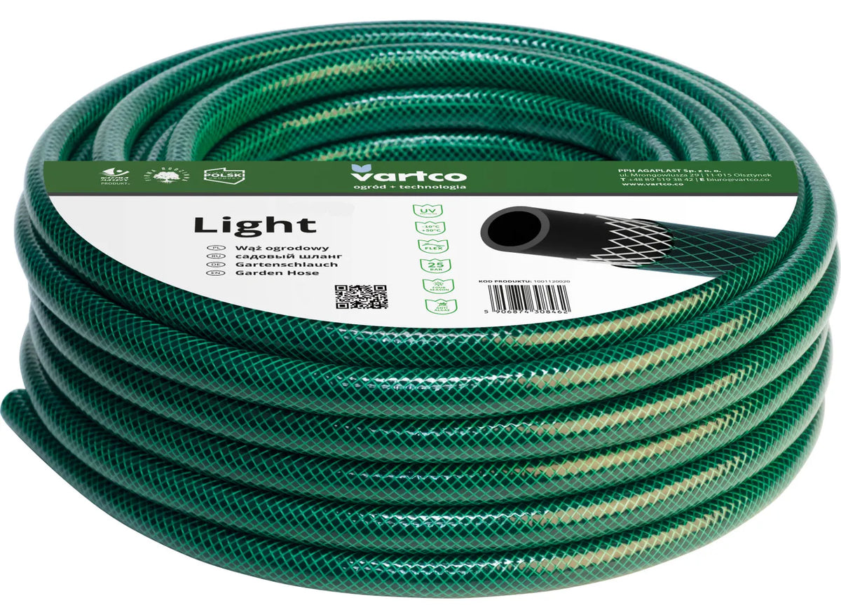 Sodo žarna Vartco Light 3/4" 10 m, 3 sluoksnių, lenkiškas gaminys