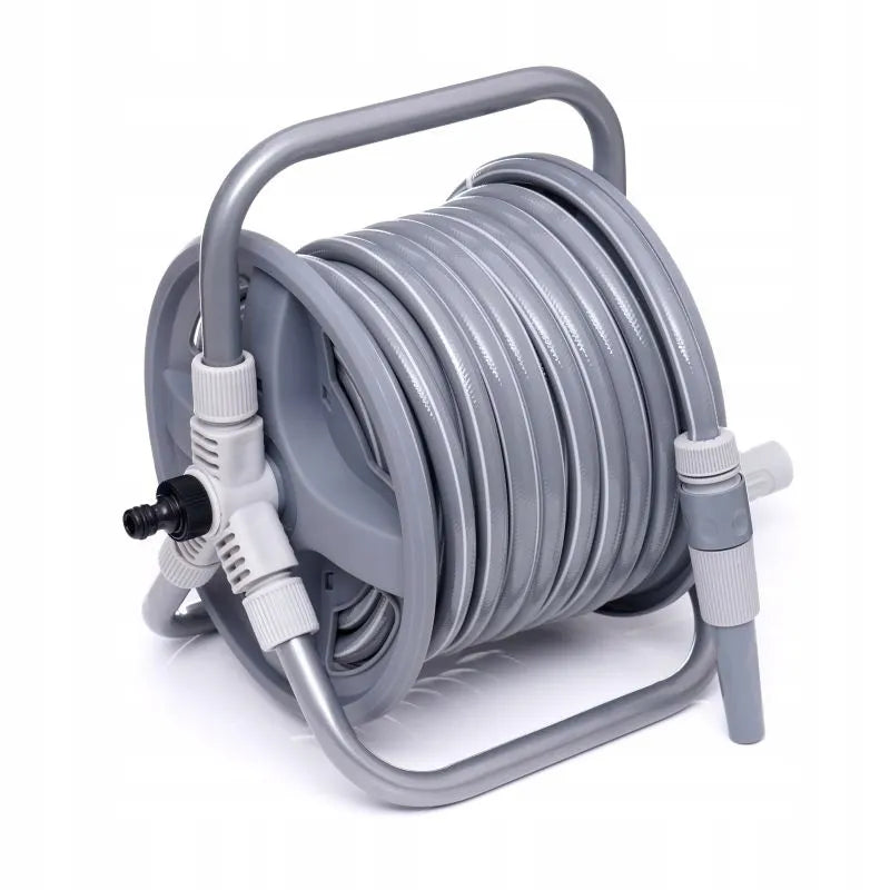 Sodo žarnos laikiklis su 40m + 2m žarna KRAFT&DELE KD2080 1/2" 3 sluoksnių UV atspari