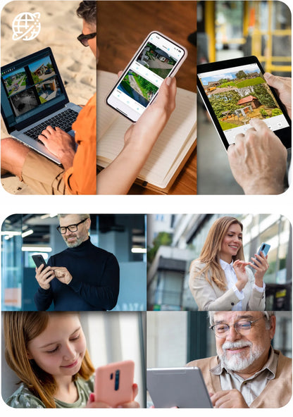 SOLIARINĖ pasukama kamera su 2 objektyvais V33 GSM LTE 4G AOV 6MPx dviguba