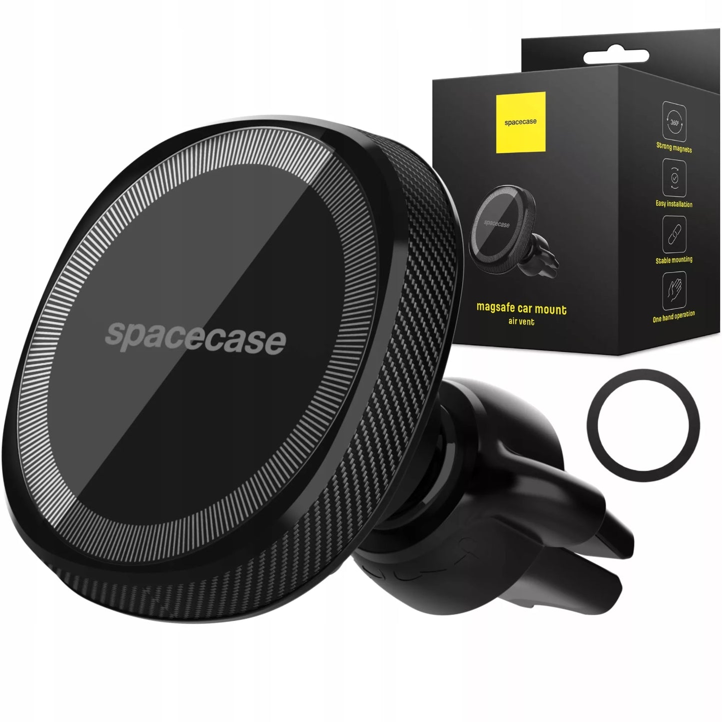 Spacecase magnetinis automobilinis telefono laikiklis MagSafe ventiliacijos grotelėms Mag Holder