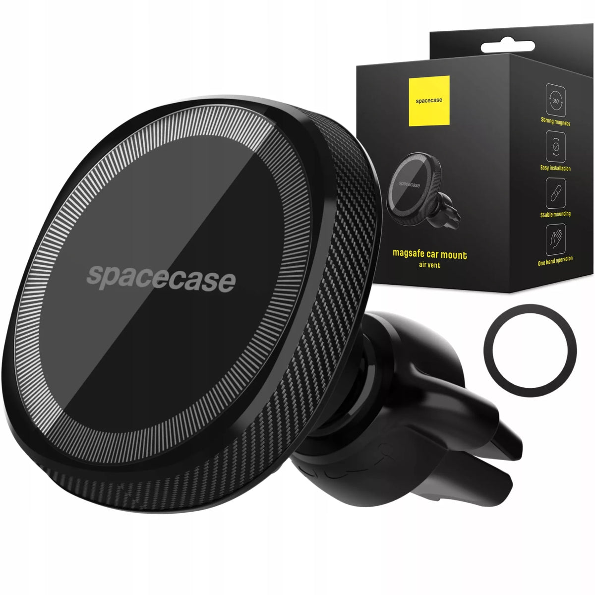 Spacecase magnetinis automobilinis telefono laikiklis MagSafe ventiliacijos grotelėms Mag Holder