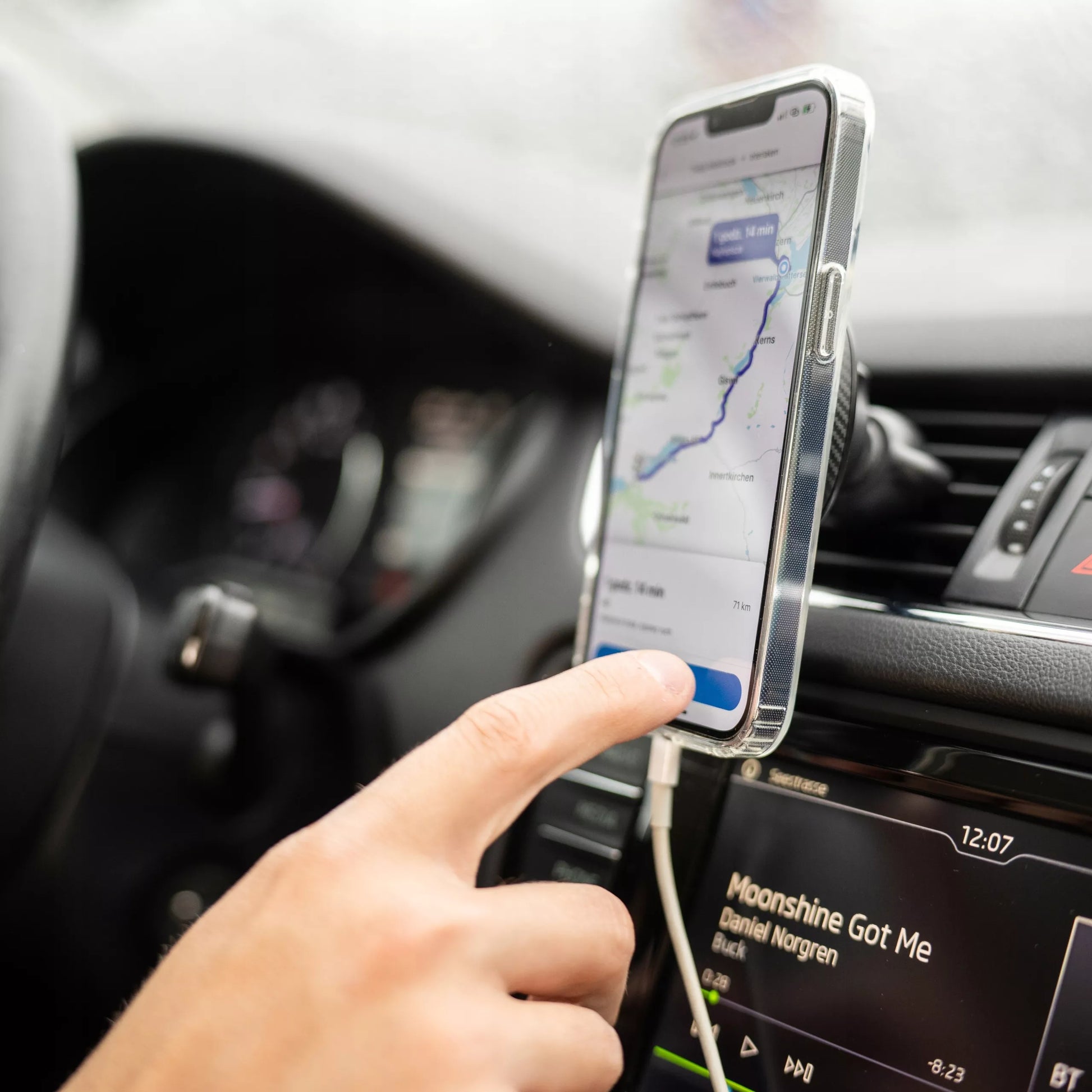 Spacecase magnetinis automobilinis telefono laikiklis MagSafe ventiliacijos grotelėms Mag Holder